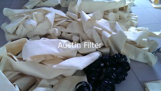 Iron and steel process industries polyester dust collector filter bag with water and oil repellent