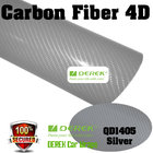 4D Glossy & Shiney Carbon Fiber Vinyl Wrapping Films--Silver