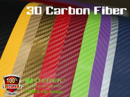 3D Carbon Fiber Vinyl Wrapping Film bubble free 1.52*30m/roll - Apple Green