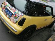 ZC001  Bubble Free Digital Printing Doodle Film / Graffiti Sticker Bomb for Car Wrapping