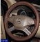 Leather  steering wheel cover hot sale ,black,brown for AUDI ,BENZ ,LEXUS