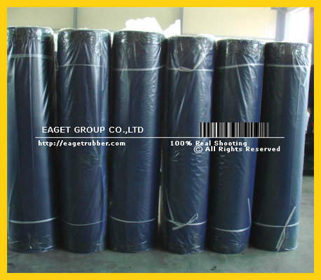 China Textured surface SBR NR sheet;fabric rubber skirting sheet supplier