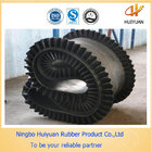 Corrugated Sidewall Rubber Conveyor Belt used in a big dip angle 0-90degree