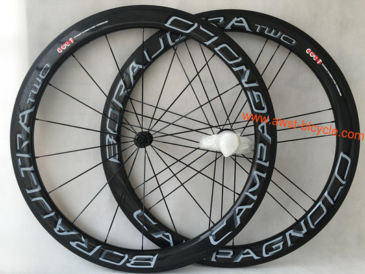 U Shape Straight Pull 700C Clincher Carbon 50mm Wheels 25mm Width with Powerway R13 Hubs