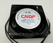 CNDF TA8025HSL-1 110/120VAC 50/60Hz 0.14/0.13  15/11W  2800rpm air flow 17/21cfm ac axial cooling fan 80x80x25mm