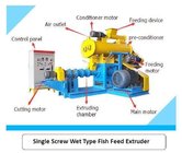 DSP60 0.18-0.20t/h Wet Type Fish Feed Extruder catfish feed making machine
