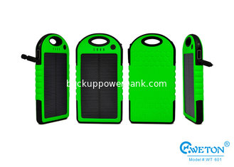 China 5000mAh Shockproof Li-Polymer Solar Power Charger for Cell Phone / MP3 supplier