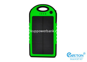 China 4000mAh Portable Solar panel Power Bank , Shockproof Li-polymer Mobile Power Bank supplier