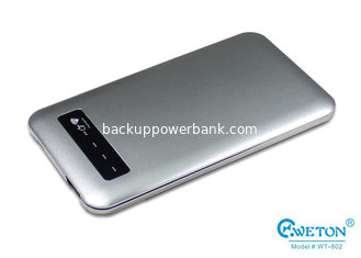 China Lithium Polymer Dual USB Power Bank for iPhone / Samsung Smartphone supplier