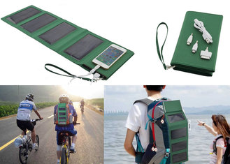 China 5W Foldable Solar Charger With Built-in 7000mAh Li-polymer Power Bank 1.5W Torch supplier
