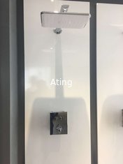 China 2019 top sale AT-AZ009B #304 SS Ating thermostatic shower sets 2 function top Shower with hand shower supplier