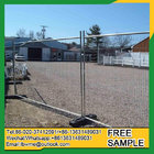 Hannibal portable construction fence temporary standing even fence