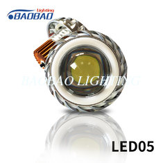 China LED05 Double angel eye without fan motorcycle led headlight projector lens supplier