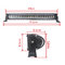 K Style 120W 24pcs 5W CREE LED LIGHT BAR 6000K 10-30V With Color Halo rings White,Blue,Red,Green,amber,Spot Beam supplier