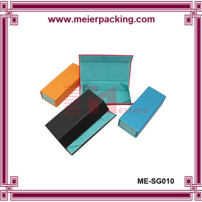 China Art paper blue cardboard paper box, sunglass packing box ME-SG010 supplier