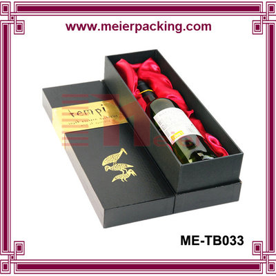 China Champagne wine box, single bottle paper wine box, wedding red wine box ME-TB033 supplier
