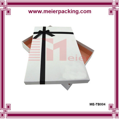 China White Packaging Box for Photo Album Packaging with Ribbon Bow ME-TB004 supplier