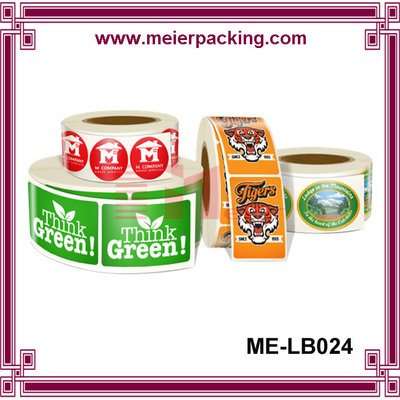 China Custom PET label stickers for jars and bottles/Paper Labels Rolls for Gifts and Crafts ME-LB024 supplier