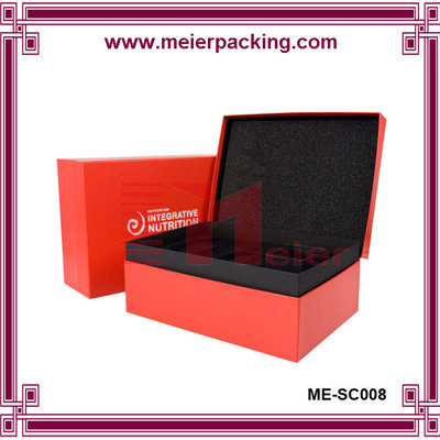 China Custom Cardboard Clamshell Paper Jewelry  Set Gift Box/Rectangular Gift Clamshell Box ME-SC008 supplier