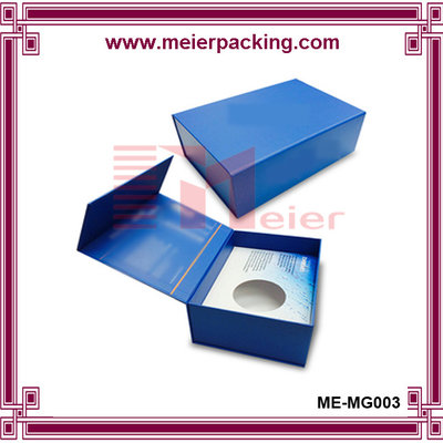 China Cosmetic Face CreamPackaging Paper Box with Magnetic Closure/Custom Printed Blue Paper Box ME-MG003 supplier