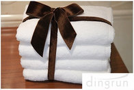 Pure Cotton Personalized Face Wash Towel White Eco friendly Hotel Use
