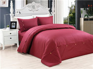 4pcs Bedding Set Sateen Stripe Duvet Cover Polycotton Solid Color Queen King Size Duvet Cover Fitted Sheet Pillowcase