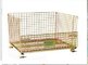Heavy duty Warehouse goods storage Stackable foldable zinc finished wire mesh container