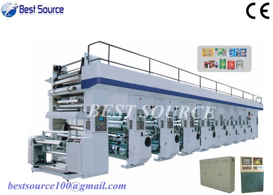 High Speed Computer Control Rotogravure Printing Machine for OPP and BOPP printing, 180m/min