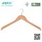 High-end Burlywood Wooden Shirts Hanger with Metal Hook supplier