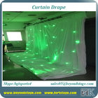 Good quality white color starlit LED curtain drapes pipe and drapes light weight easy to transport