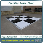 3x3ft wood dance floor black and white floor system with aluminum frame dance floor wedding stage plywood dance floor