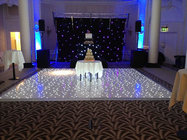 LED dance floor for wedding and party with white and black color