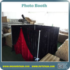 RK 10x10ft portable photo booth with black and red curtain drapes hot sale for event and wedding