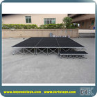Carpet portable stage for indoor wedding party or speech events meeting or trade show events foldable risers stage