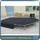 Mobile stage with skirting for sale