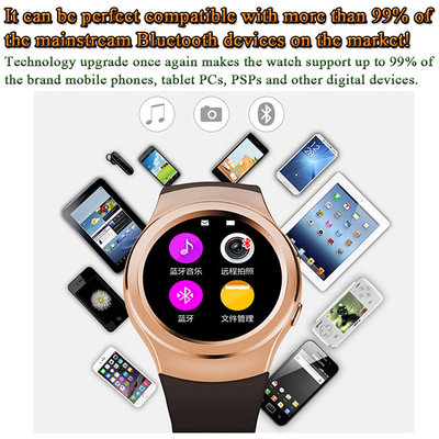 China Latest Watch Gear S2 Fashion Shape 1.3&quot; 240 x 240 Pixels High Definition IPS Round-shaped Screen Smart Watch Phone supplier