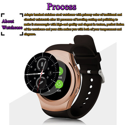 China Samsung Shape 1.3 Inches 240 x 240 Pixels High Definition IPS Round-shaped Screen Smart Watch Phone supplier