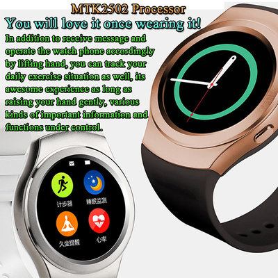 China Samsung Shape 1.3 Inches 240 x 240 Pixels High Definition Round-shaped IPS Screen Smart Watch Phone supplier