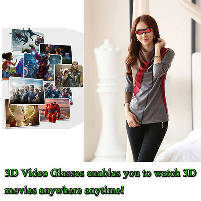China A8/1GB/8GB 98 inches Virtual Reality 1080P High Definition Virtual Screen Display 3D Video Glasses Factory supplier