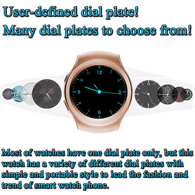 China MTK2502C 1.3-Inch HD IPS Round-shaped Screen Smart Watch Phone Supports GSM quad-band 850/900/1800/1900MHz SIM card supplier