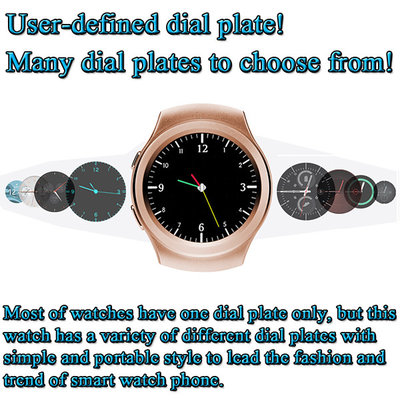 China MTK2502C 1.3 Inches HD IPS Round-shaped Screen Smart Watch Phone Supports GSM quad-band SIM card and TF card supplier