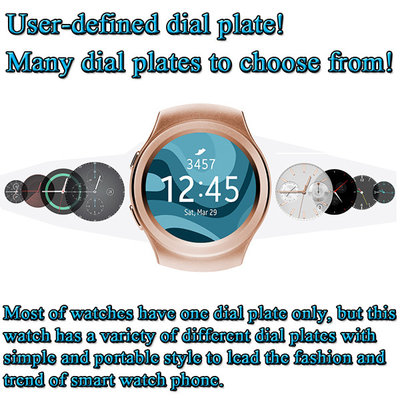 China MTK2502C 1.3-Inch High Definition Round-shaped Screen Smart Watch Phone Supports GSM quad-band SIM card and TF card supplier