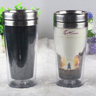 New Premium Products Double wall Stainless Steel Carabiner Travel Mug