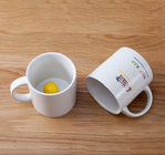 Dream Color Electroplating Ceramic Mug with Golden Spoon with Toy in the Bottom