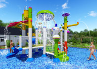 Smooth Joints Water Park Equipment Commercial Slide Beautiful Rainbow Color