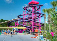 Fiberglass Spiral Water Slide Water Playground Equipment Customized Color