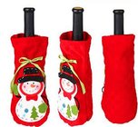 Cute Christmas Fabric Wine Bottles Covers