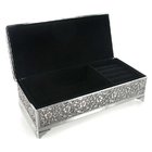 Silver Plated Trinket Box Antique Finish for Wedding Decoration Wedding gifts