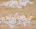 Apparel  Accessories Ivory  Embroidery  Cord Lace Applique for Bridal Dress supplier