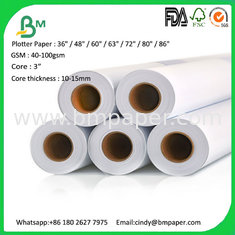 China 65gsm 70gsm 80gsm uncoated paper plotter for garment cutting room table supplier
